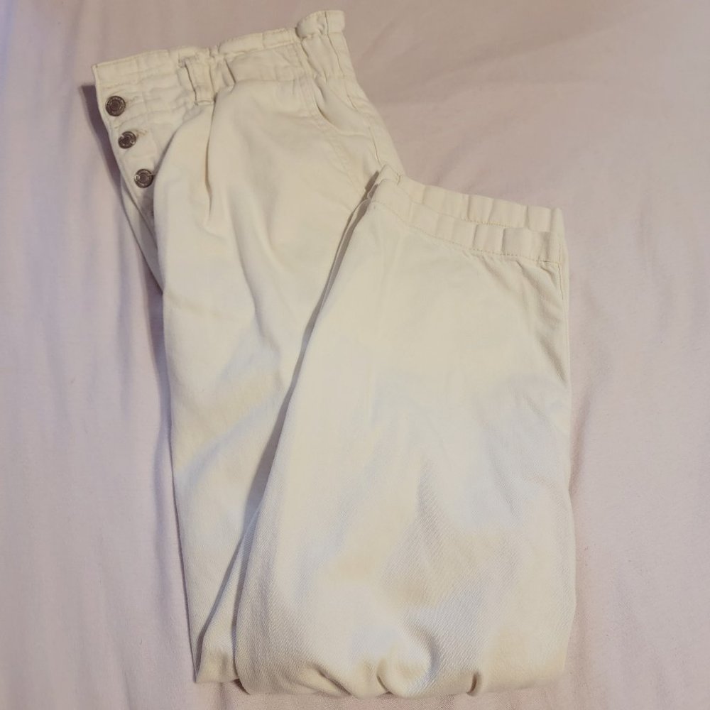 Time & Tru Elastic Ruffle Jeans